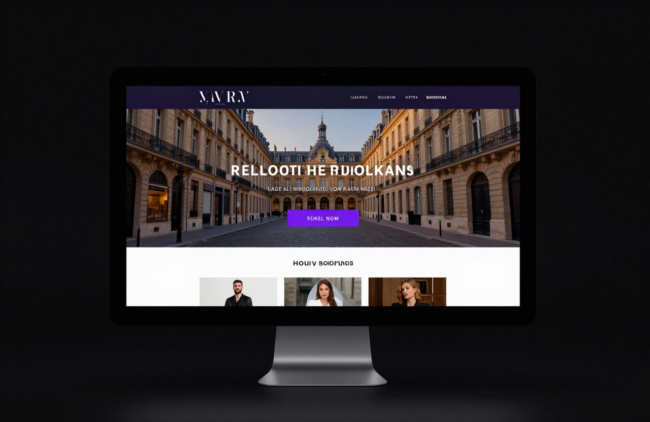 Maison Lumière — Luxury hospitality website designed by hand AI