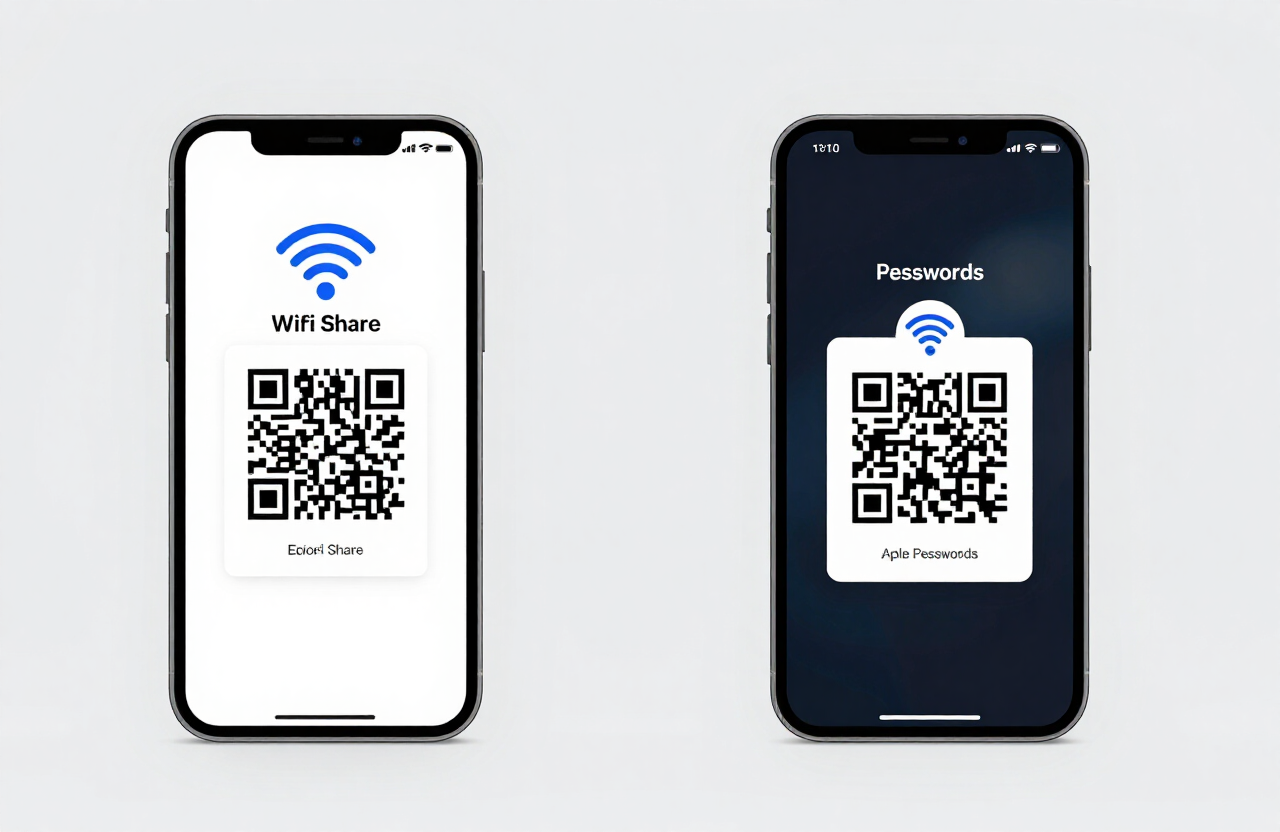 share Wi-Fi password using Android and iPhone Wi-Fi QR code generator