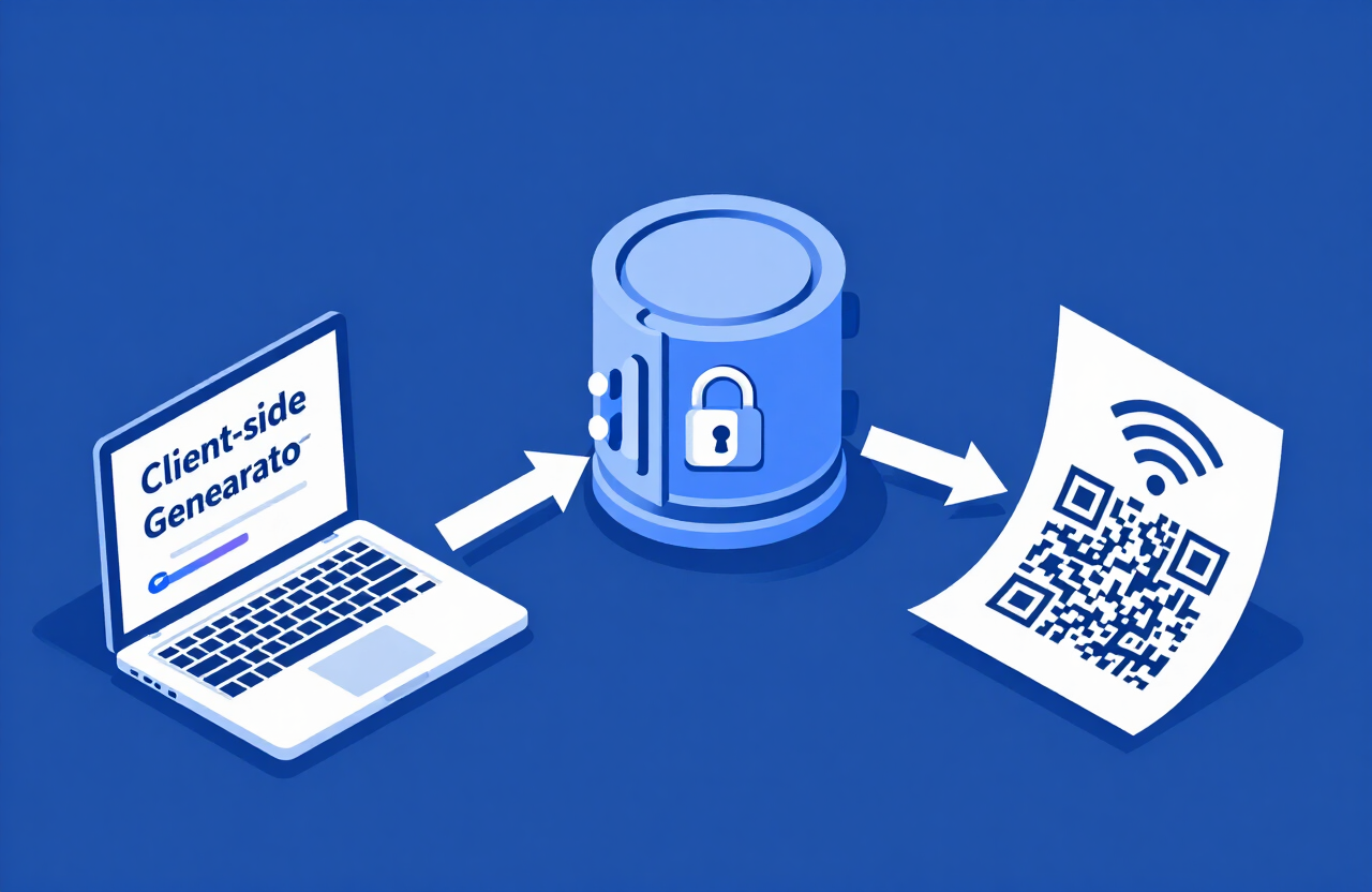 client-side password generator working with an encrypted password manager