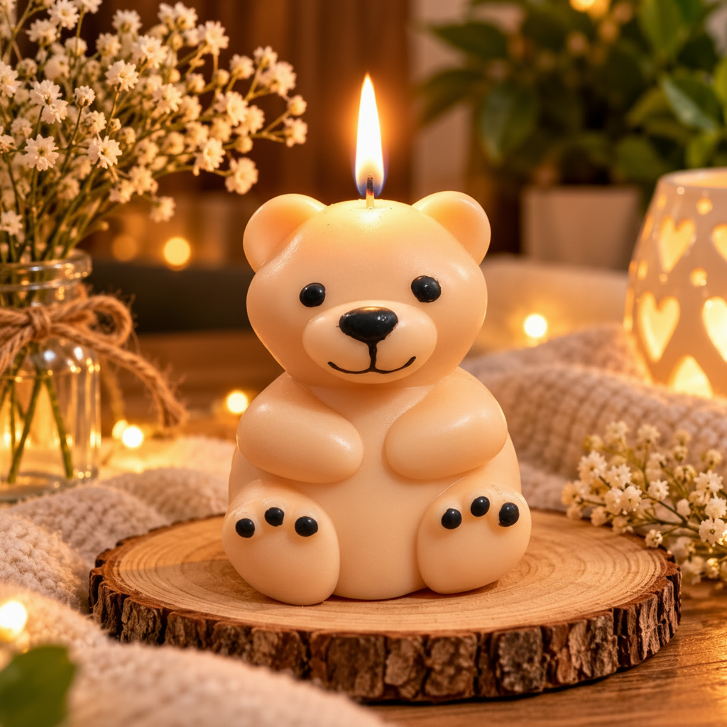 Honey Bear Artisan Candle
