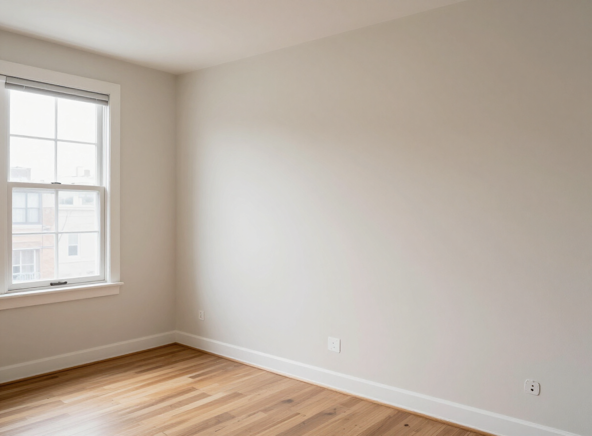 Union City apartment wall after drywall repair and repainting, move-in ready