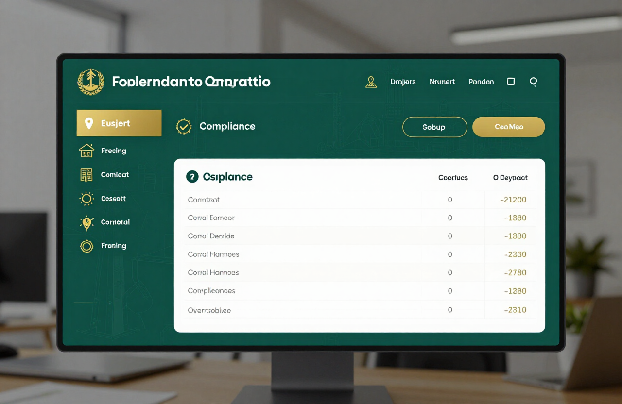 Government contractor management platform with project allocation and compliance tracking