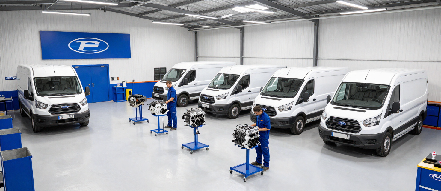 Ford Transit engine rebuild workshop — professional diesel engine reconditioning across the UK