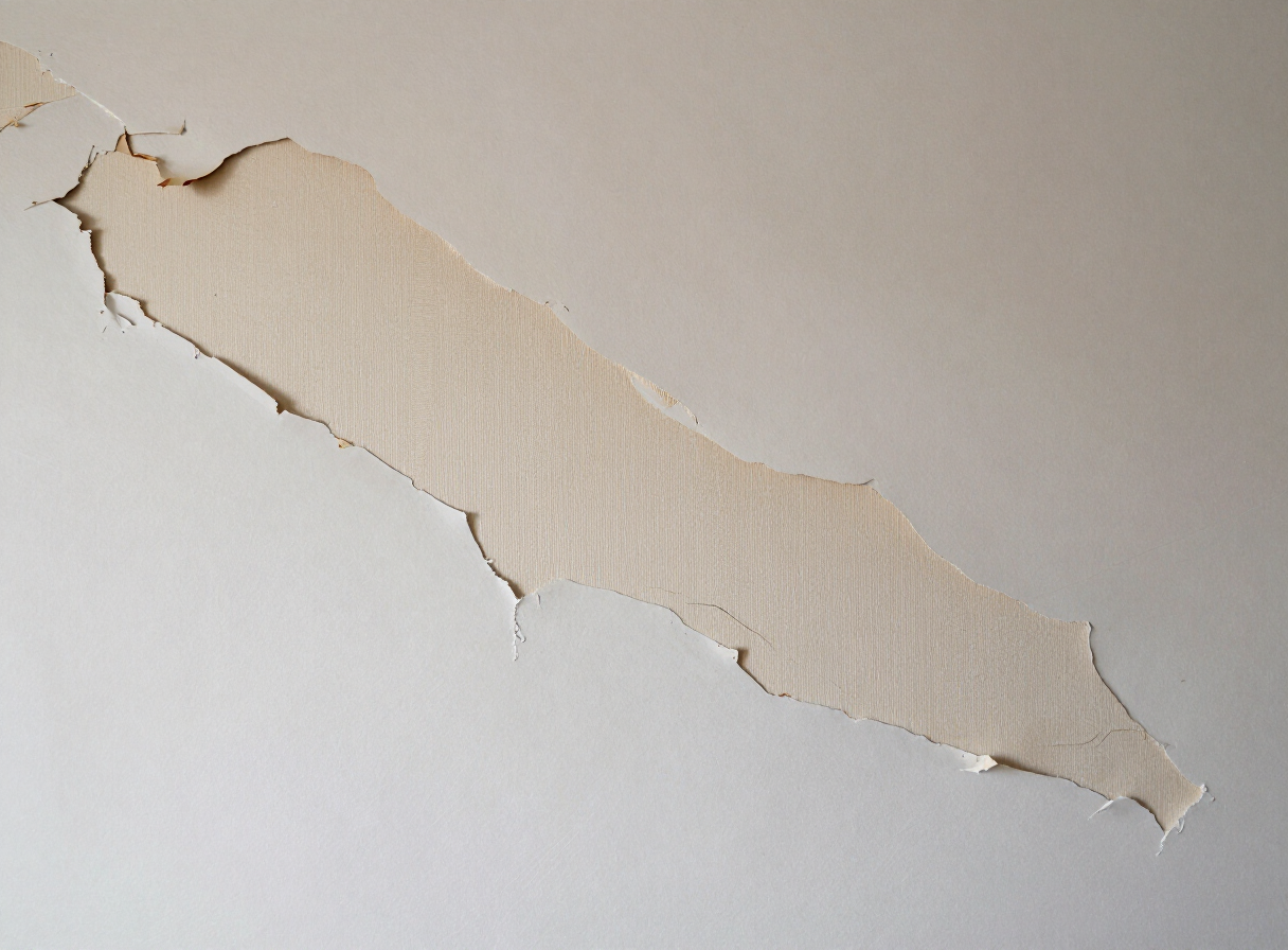 Wall damage after wallpaper removal in a Hoboken NJ brownstone before repair