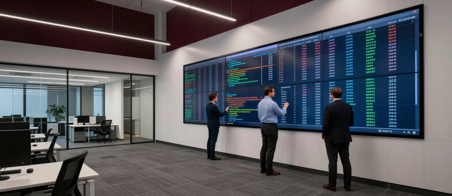 Garantia Solutions analysts tracing fraudulent transactions in the Birmingham office