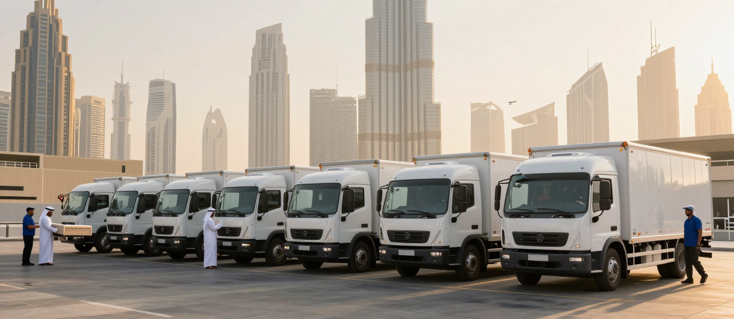 Falcon Movers Cargo fleet in Dubai