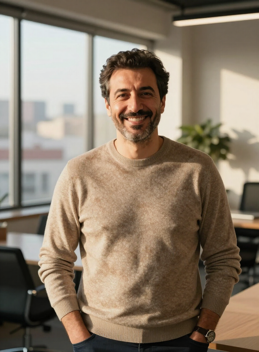 Portrait of Arabo Yengoyan, Founder and CEO of Waystone Homes LLC