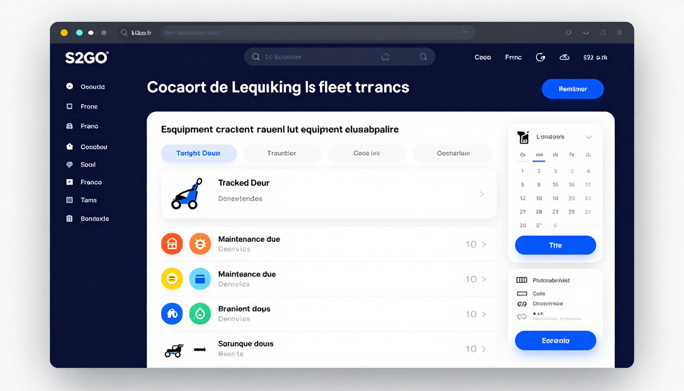 Projet S2GO — plateforme de gestion d'équipements