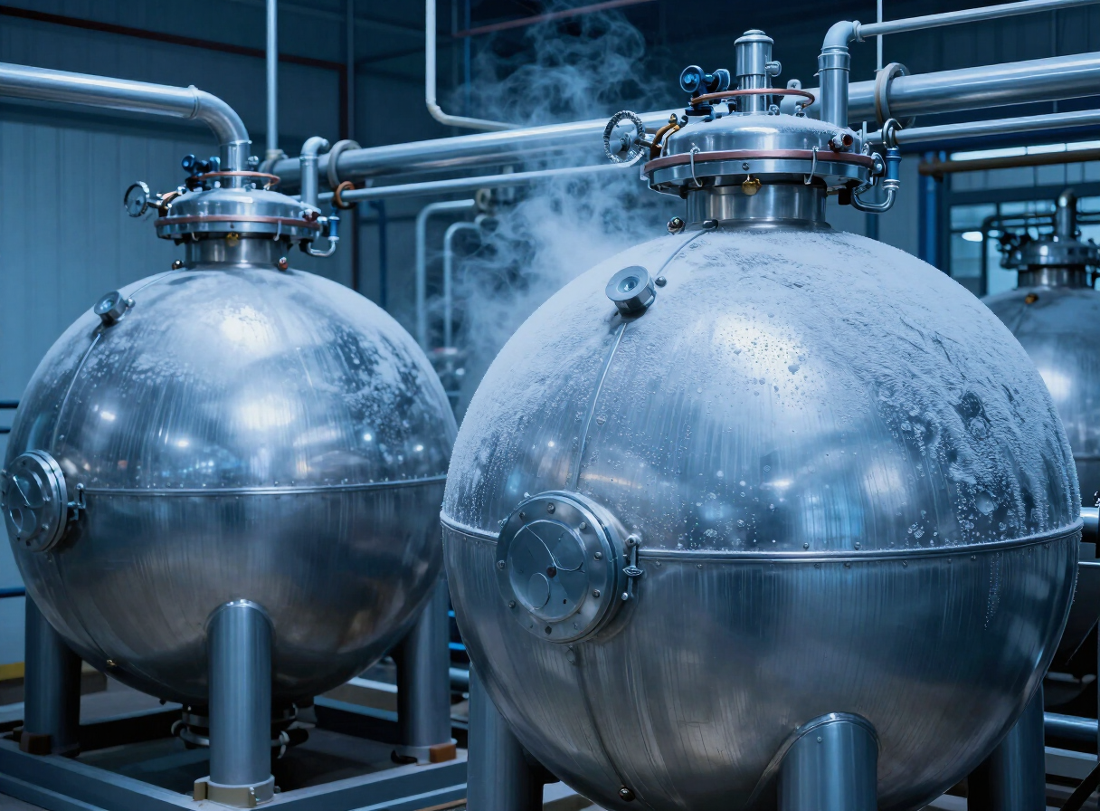 Cryogenic liquid hydrogen storage tanks