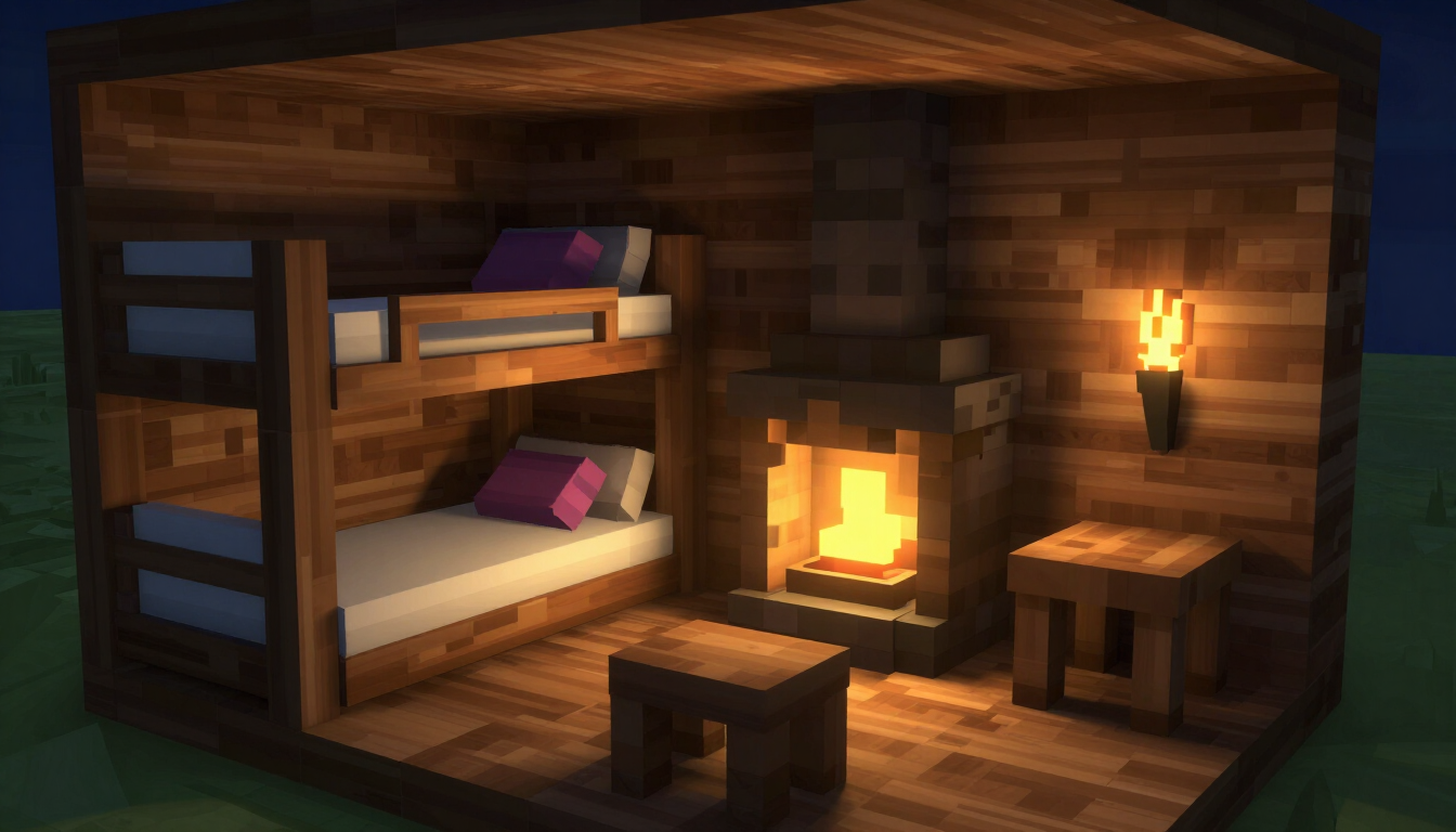 Scene inspired by Minecraft