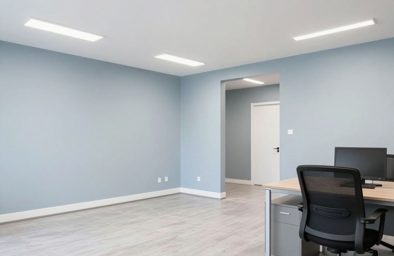 Freshly painted commercial office space in Harmon Meadow, Secaucus, NJ