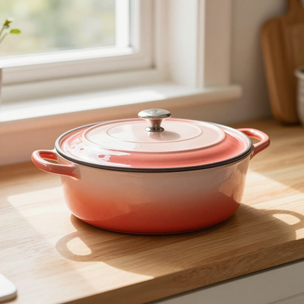 Coral Cast Iron Casserole 4.5L