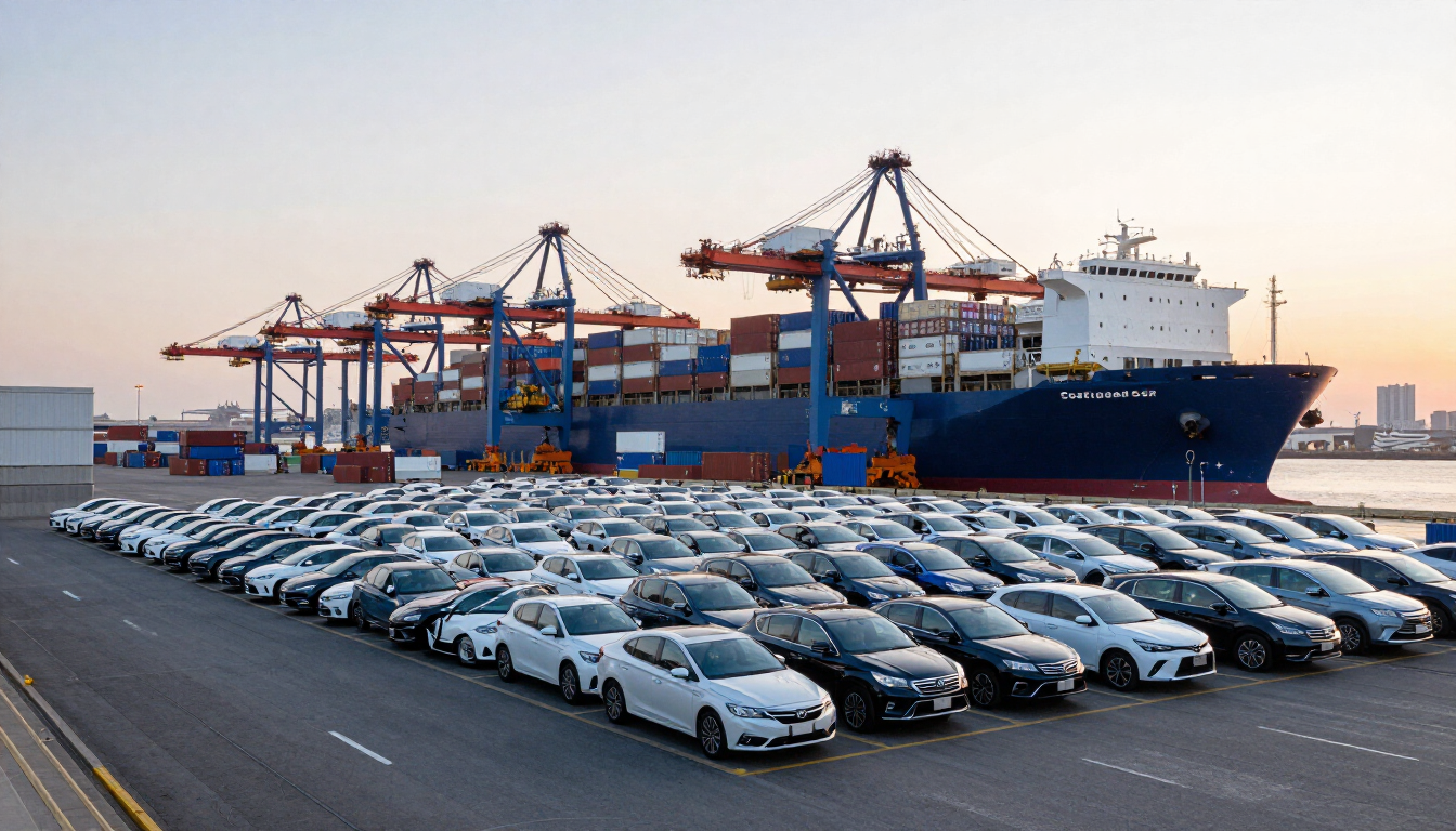 Vehicle export port Yokohama