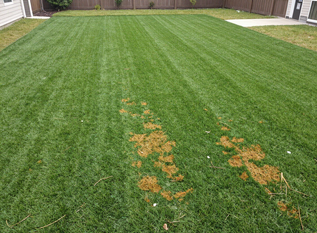 Residential backyard — Bellaire, TX — before