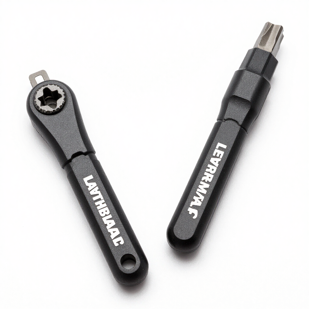 Cosmedge Flat End 2 in1 EDC Ratchet Wrench Screwdriver for LEATHERMAN Multitool Accessories, Compatible with Multitools Flat Bit Adapters — Ratchets & Wrenches product photo