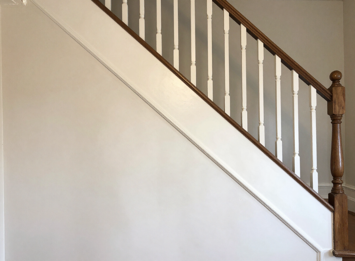 Ridgefield Park Two-Family Home Stairway Plaster Repair & Repainting — after