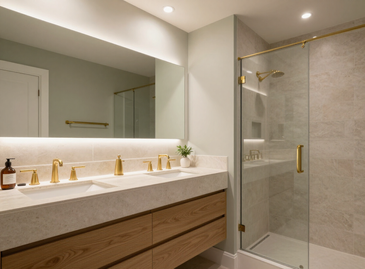 Generated bathroom concept: A quiet retreat