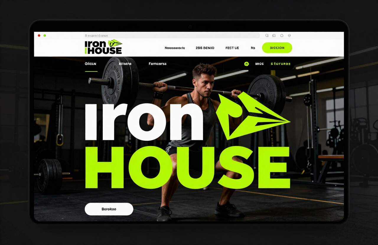 Site Iron House — Academia · Rio de Janeiro