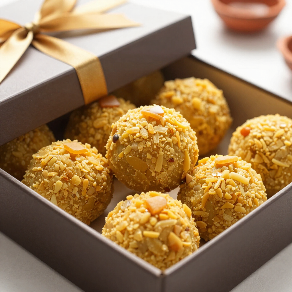 Dry Fruit Mawa Laddu — fresh Indian sweet from The Navrang Sweet House, Kanpur