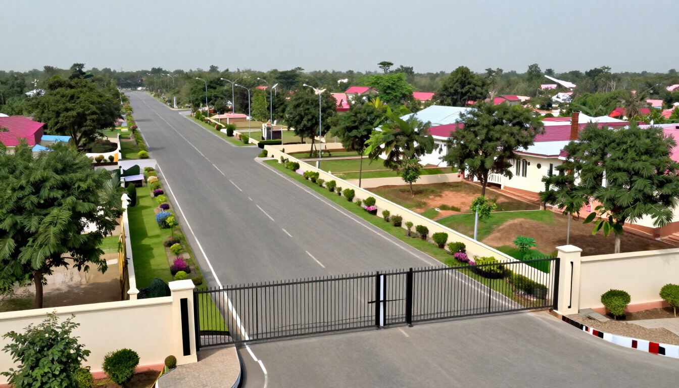 Consultants inspecting an open plot of land during a site visit near Hyderabad