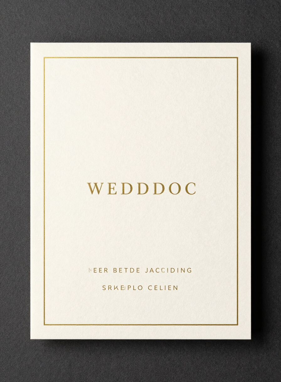 Modern Minimal invitation designed by Sahajanand Printers, Surat