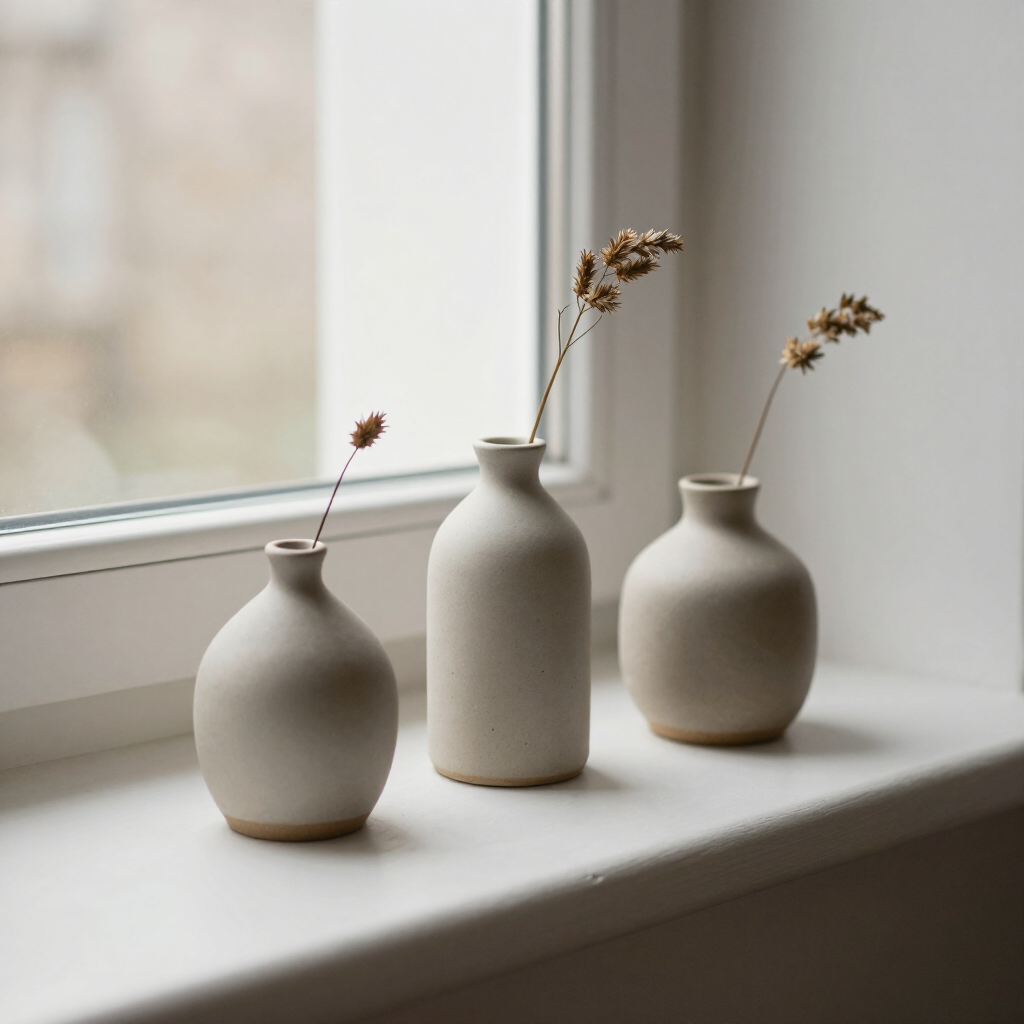 Ceramic Bud Vase Set