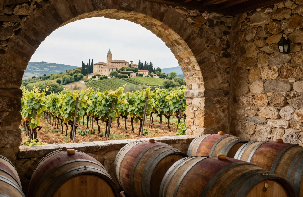 Tuscany — vineyards and cellars