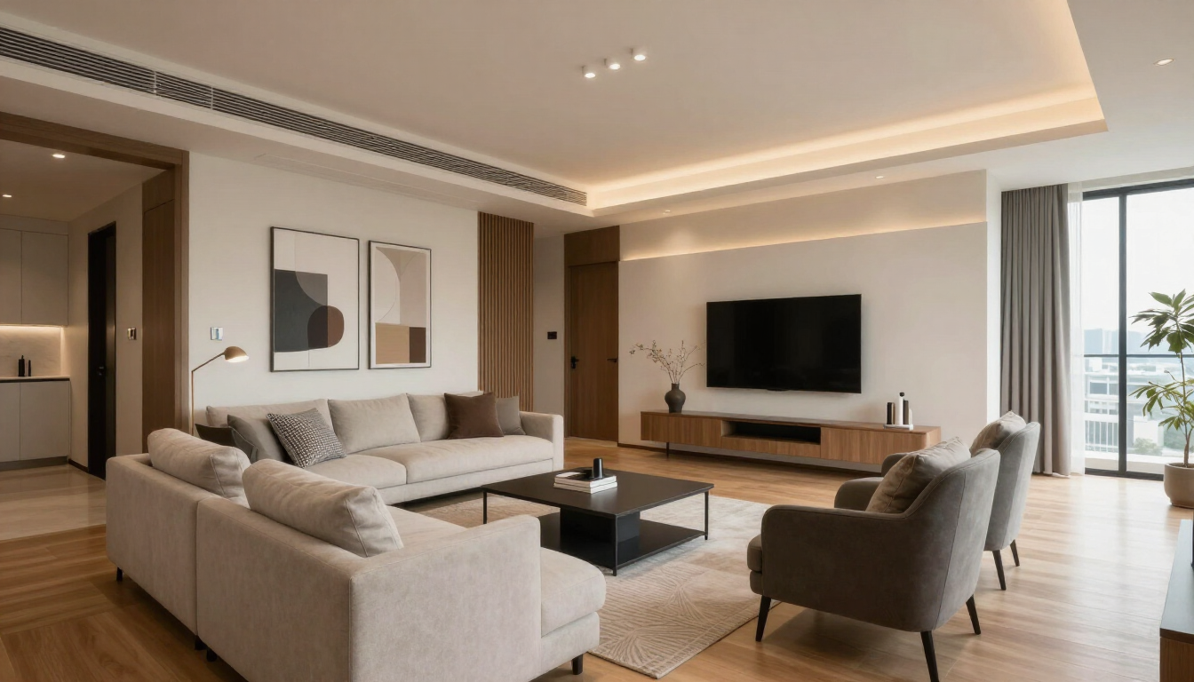 Beautifully renovated modern living room