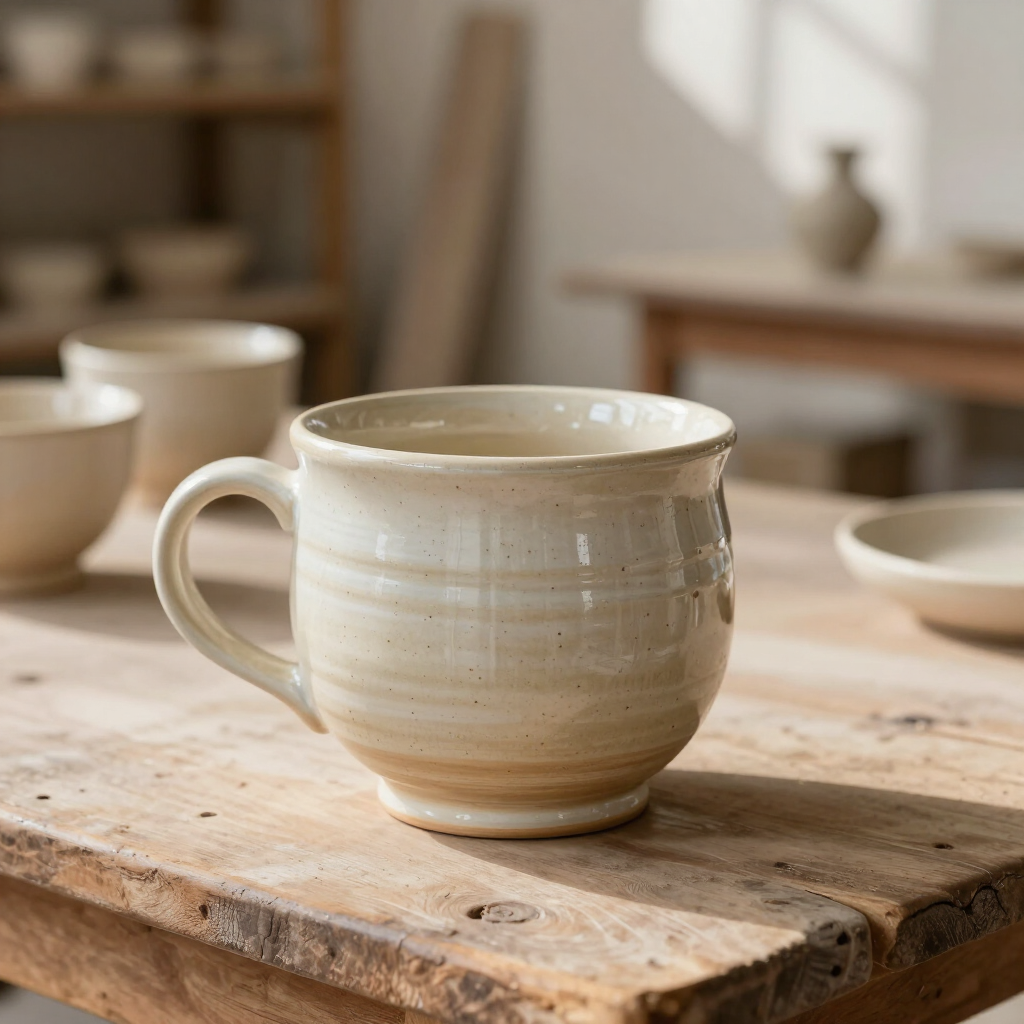 Hand-Thrown Stoneware Mug