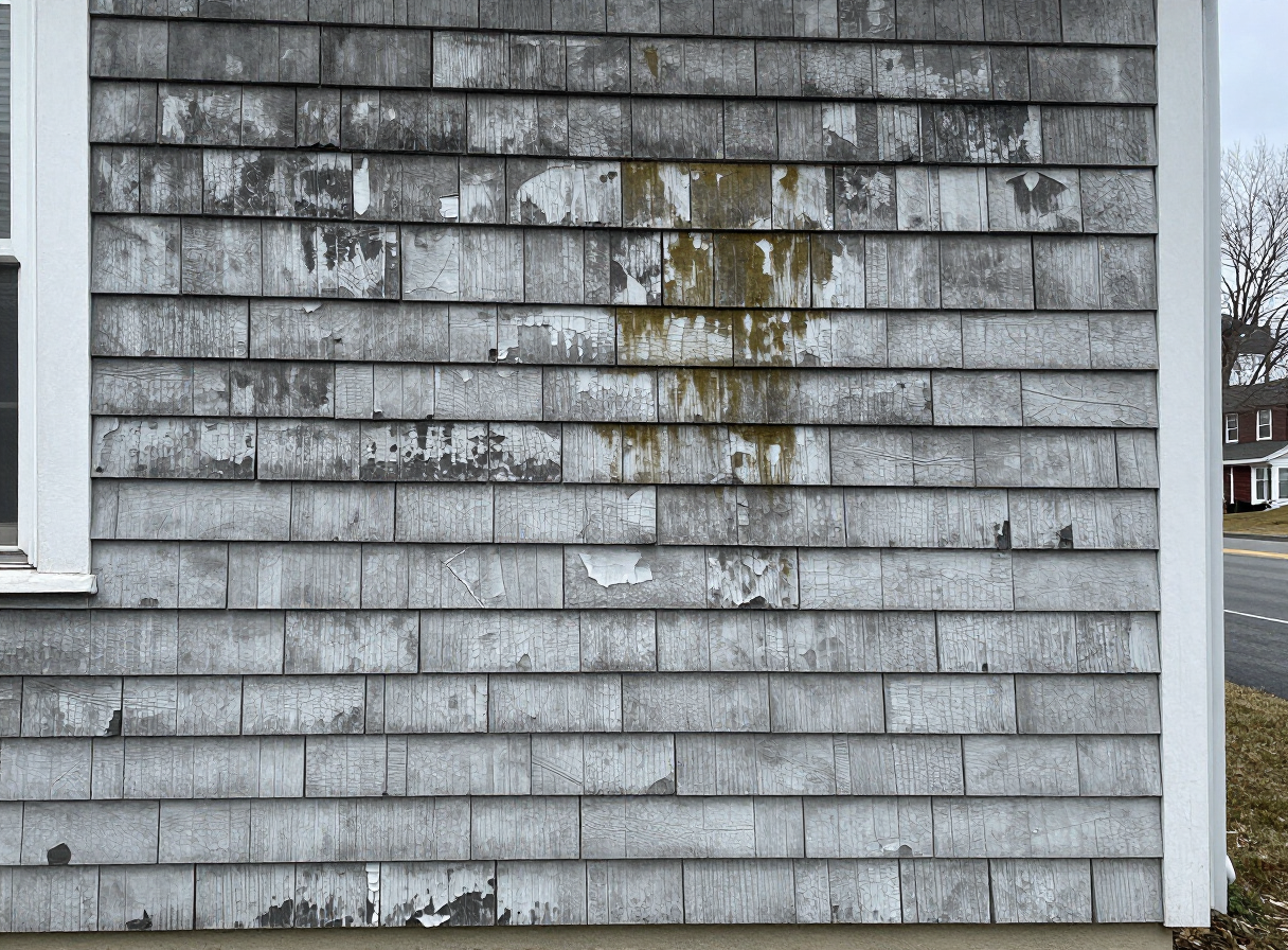 Exterior siding before painting in Wood-Ridge, NJ