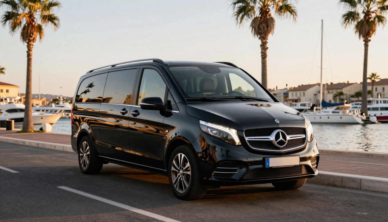 Mercedes Van de luxe pour service VTC Saint Tropez