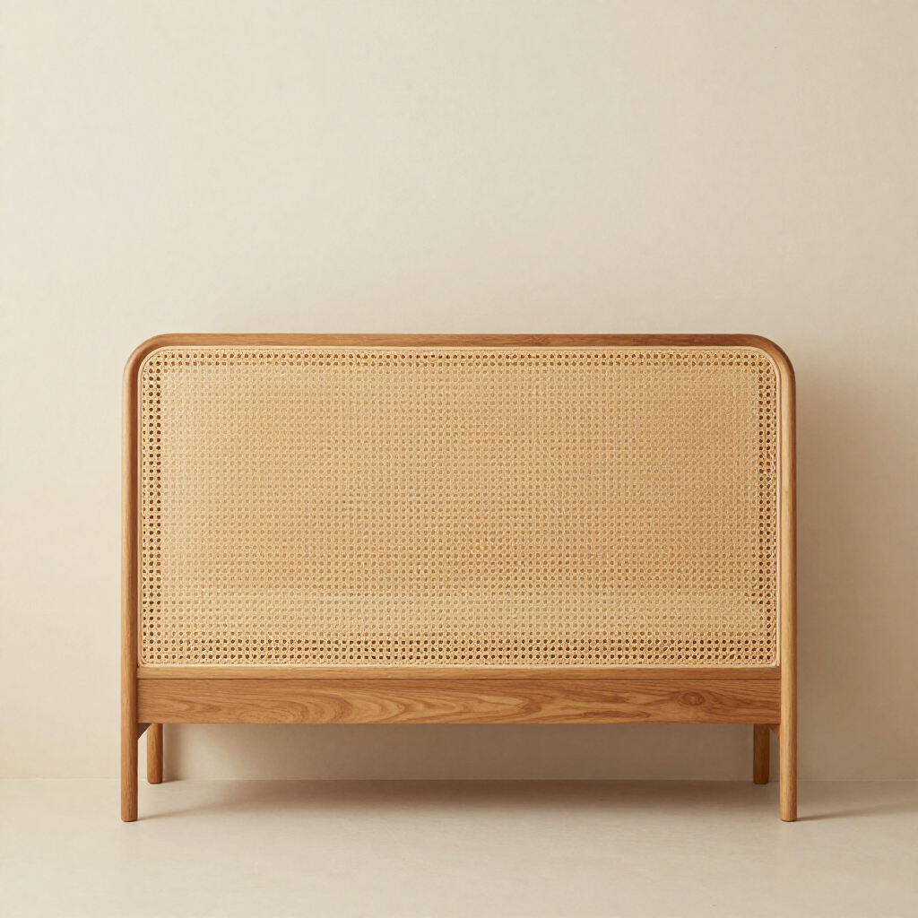 Cane bed frame