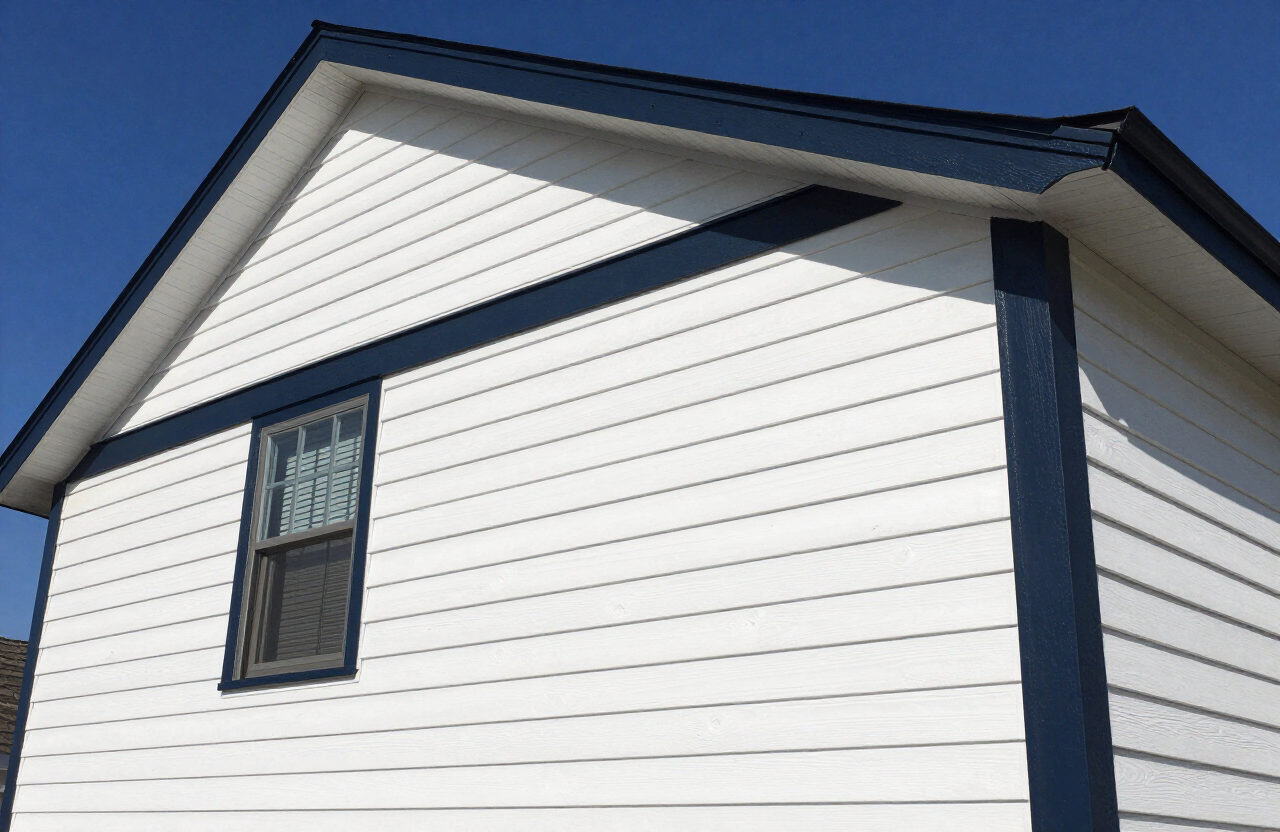 Exterior siding after painting on a Secaucus, NJ home