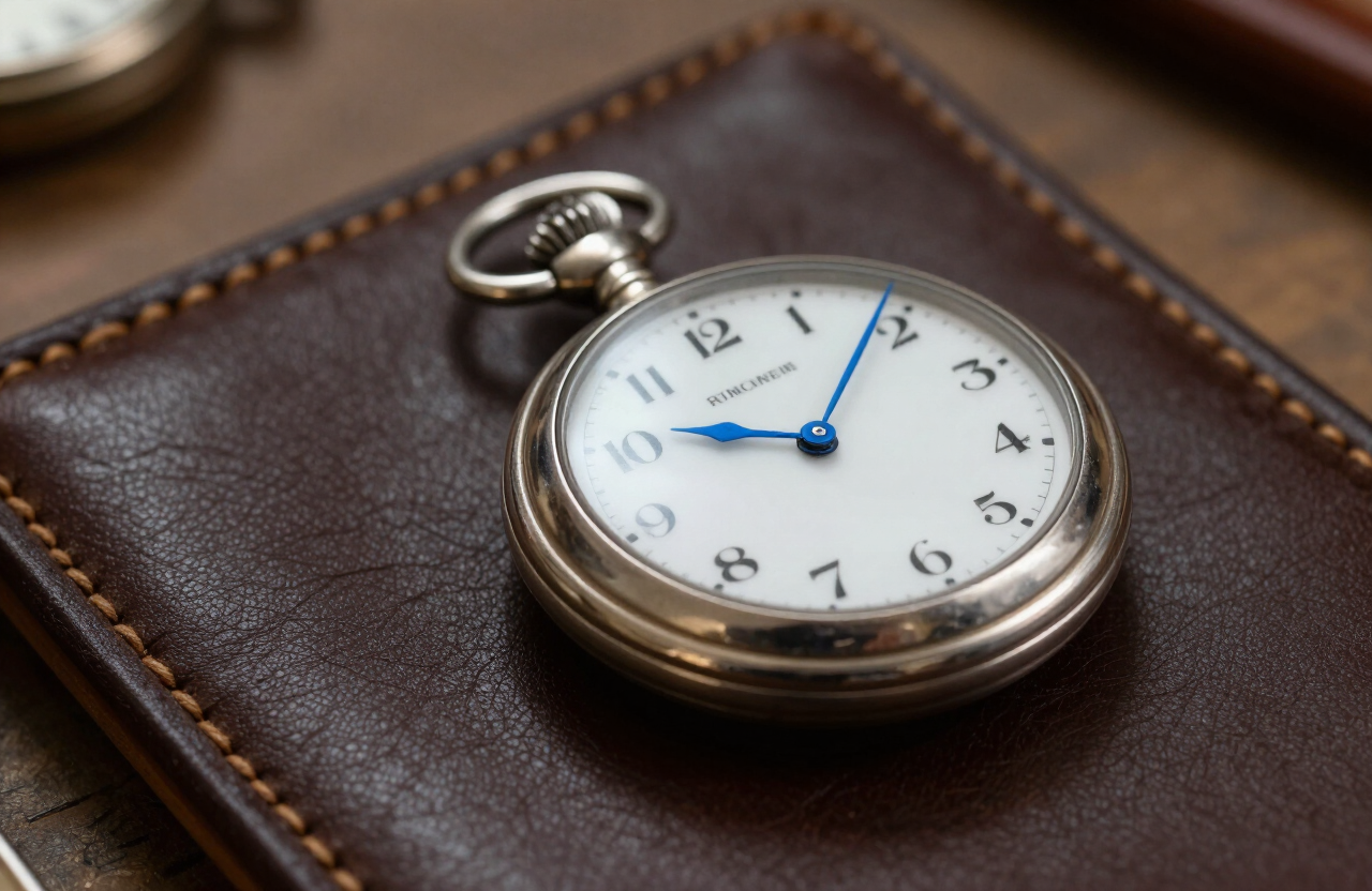 Montre à gousset en argent restaurée, cadran émail blanc et aiguilles bleuies