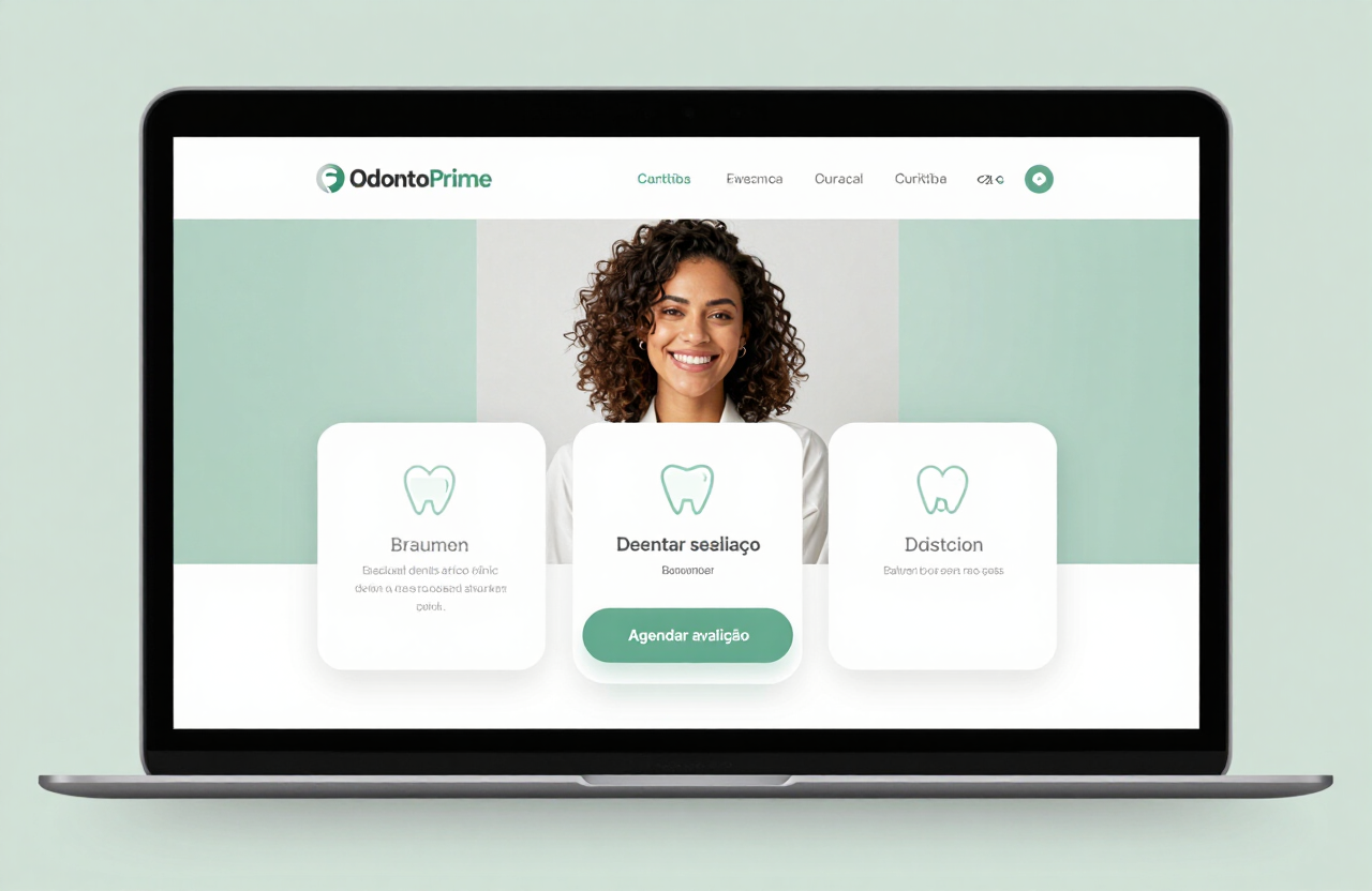 Site OdontoPrime — Clínica odontológica · Curitiba