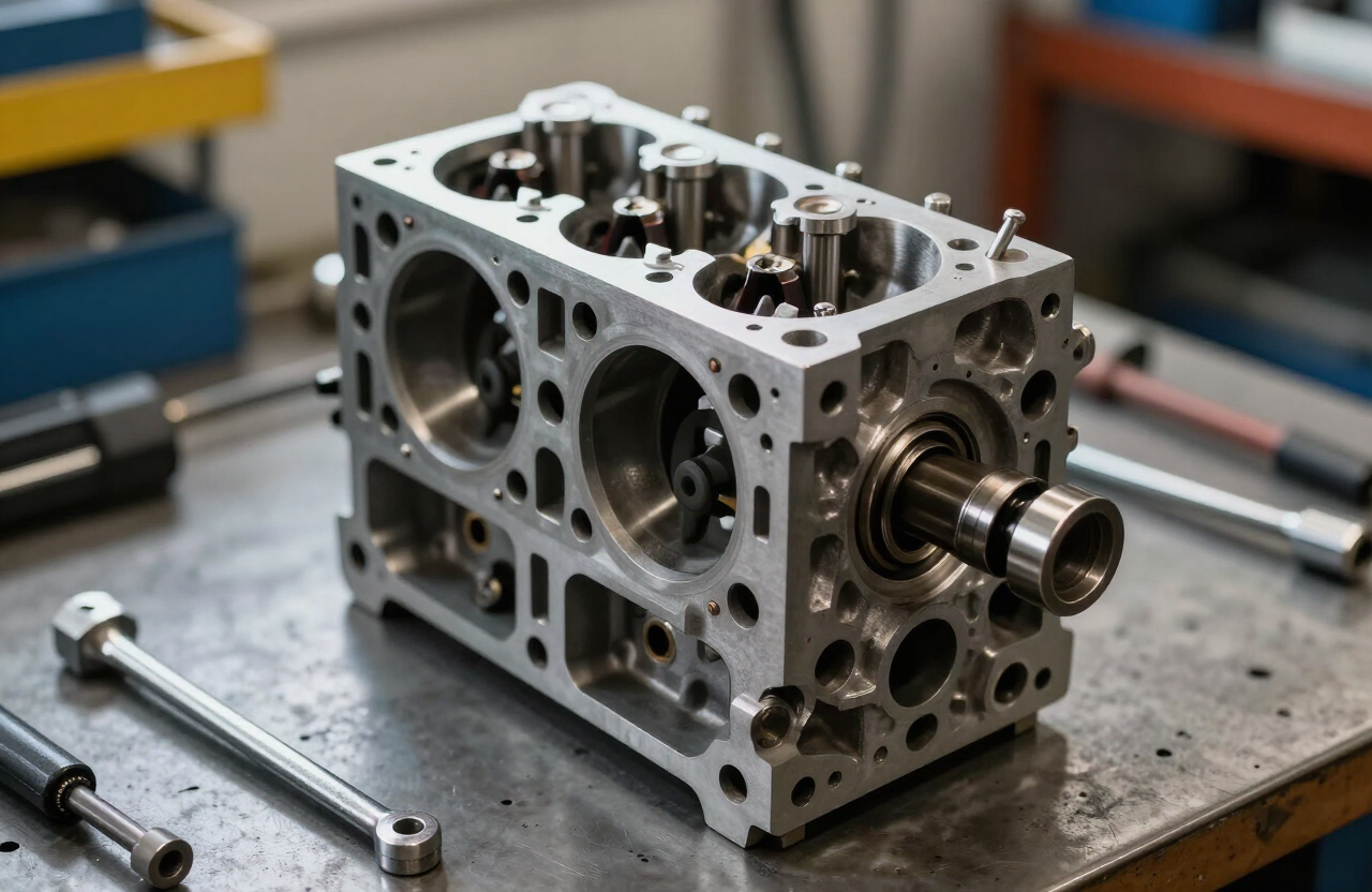 Reconditioned cylinder head prepared for a customer in Devizes