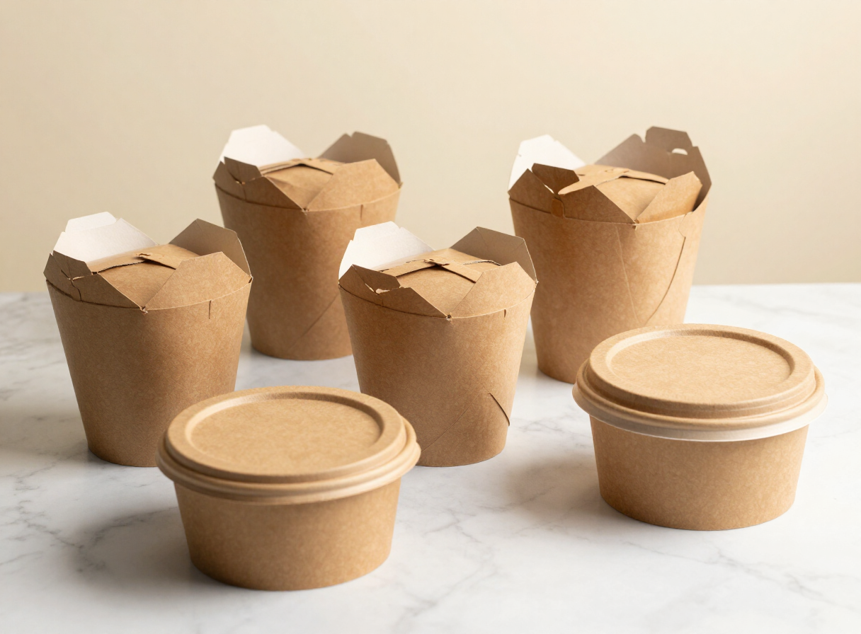 Kraft paper food container dan bowl