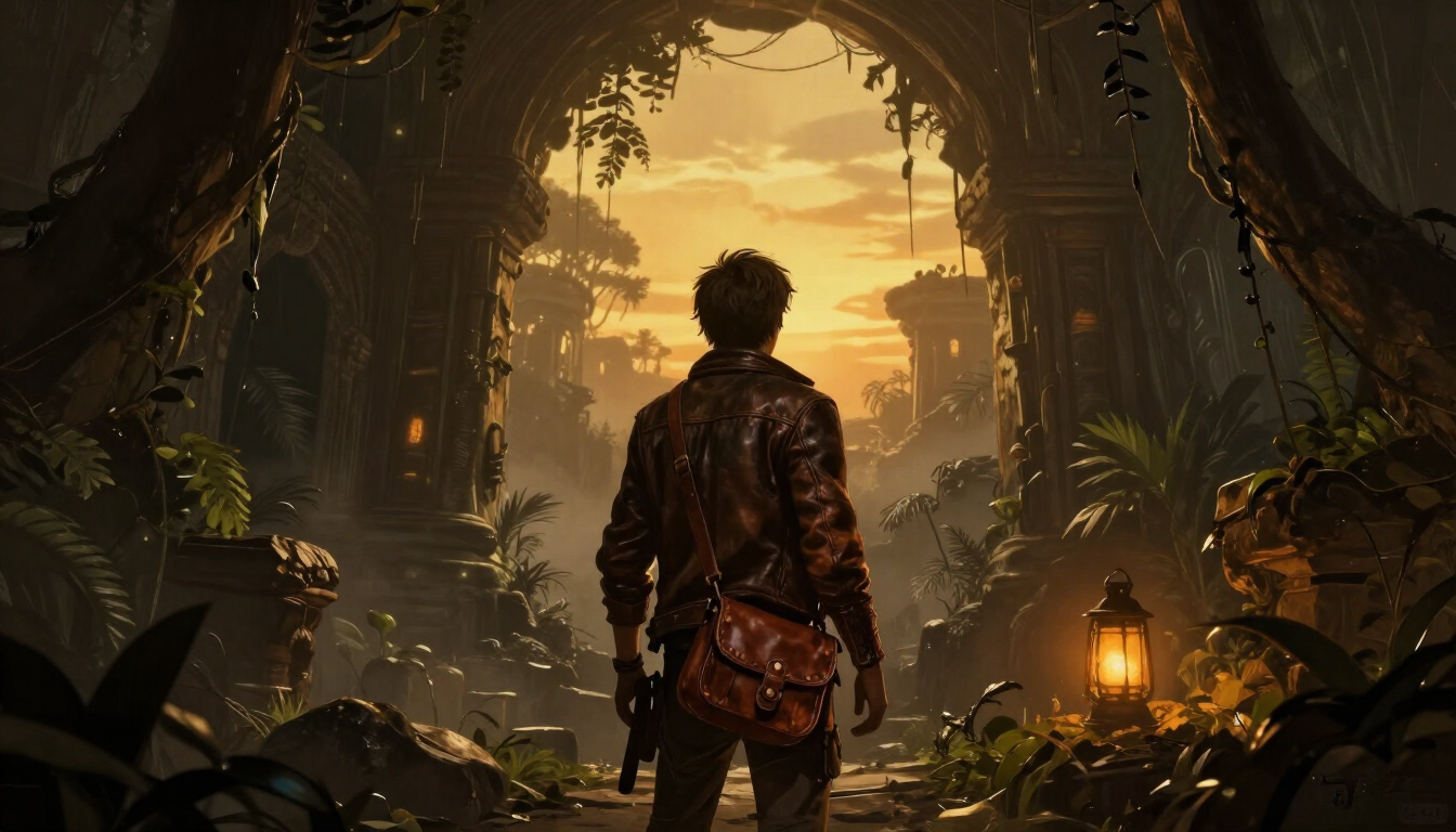 Atmospheric artwork inspired by Uncharted