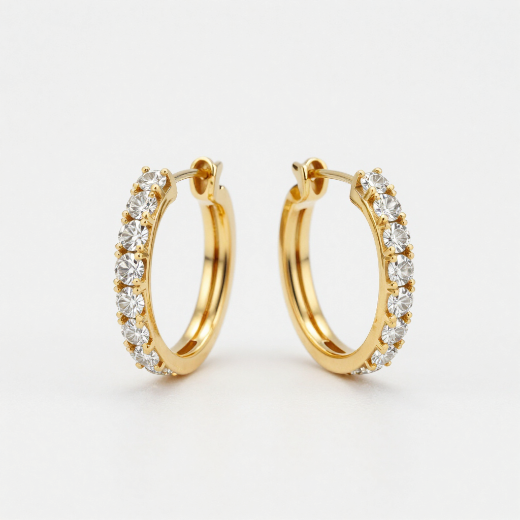 Céleste Huggie Hoops