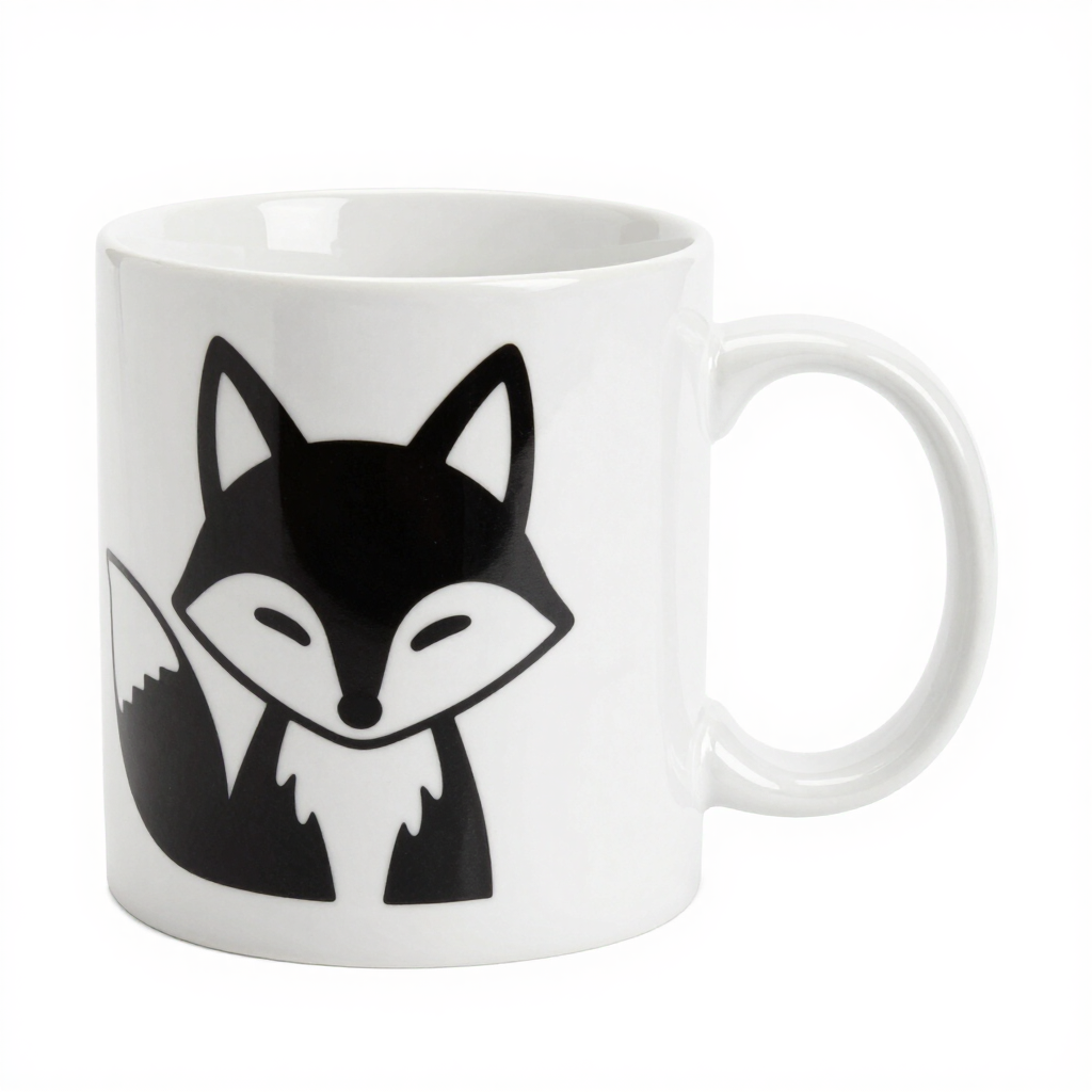 Printed mug — background removed