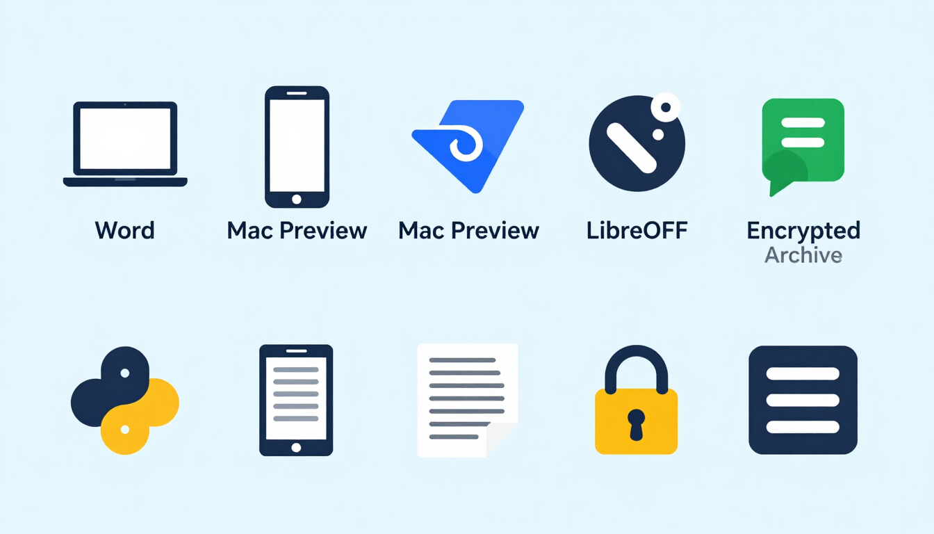 Seven free ways to add a password to a PDF without Adobe