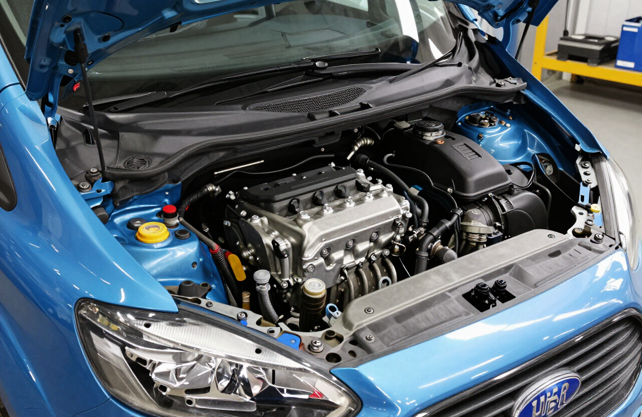 Ford Transit Custom 2.0 EcoBlue engine bay reconditioned
