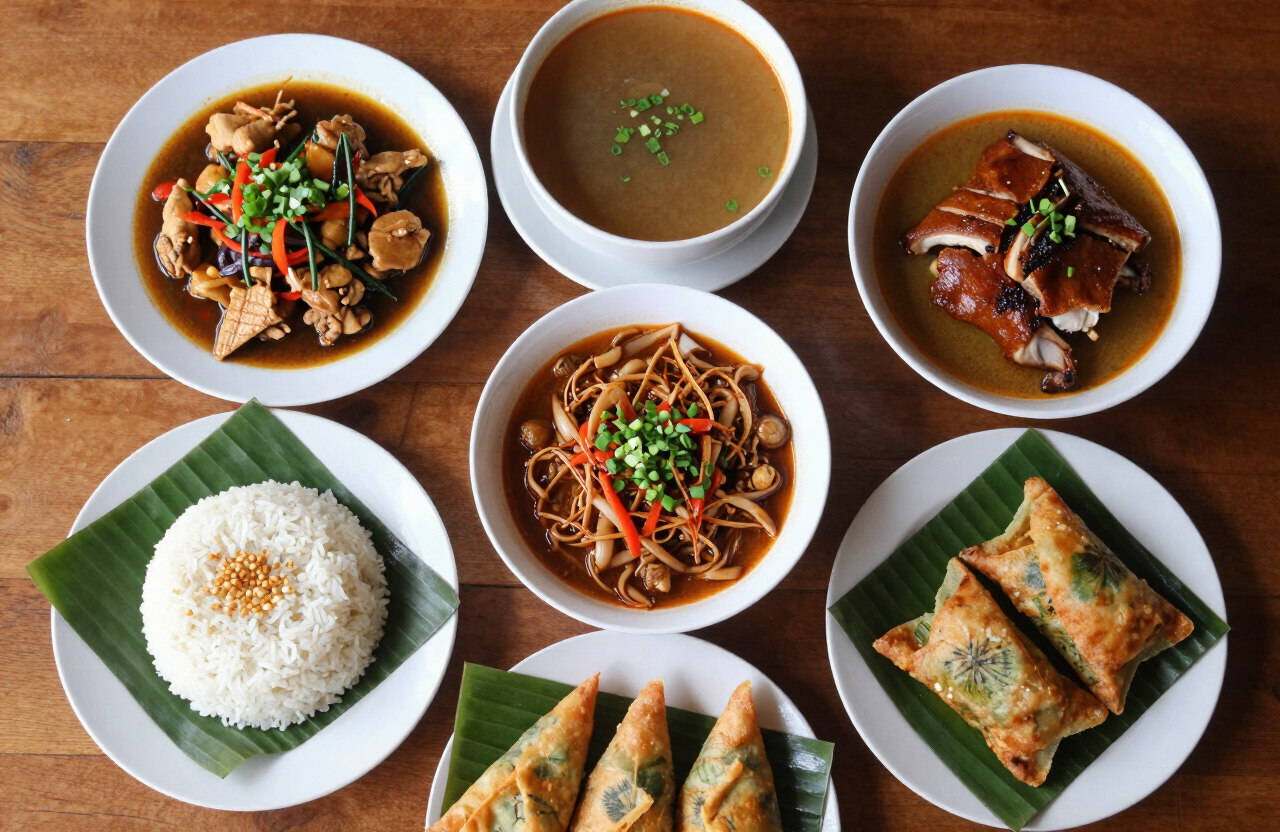 A spread of Filipino dishes served on banana leaves. Advocates say Filipino foodways deserve a place on UNESCO’s heritage list.