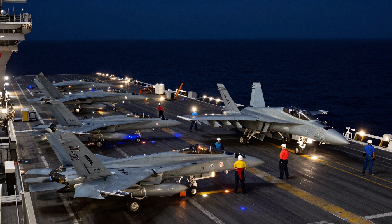 Night Ops: Aboard a Supercarrier During Cyclic Flight Operations