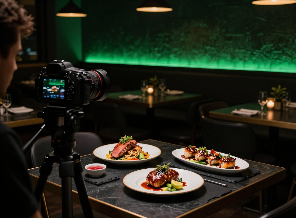 Sesión de fotografía gastronómica para anuncios de un emprendimiento de comida
