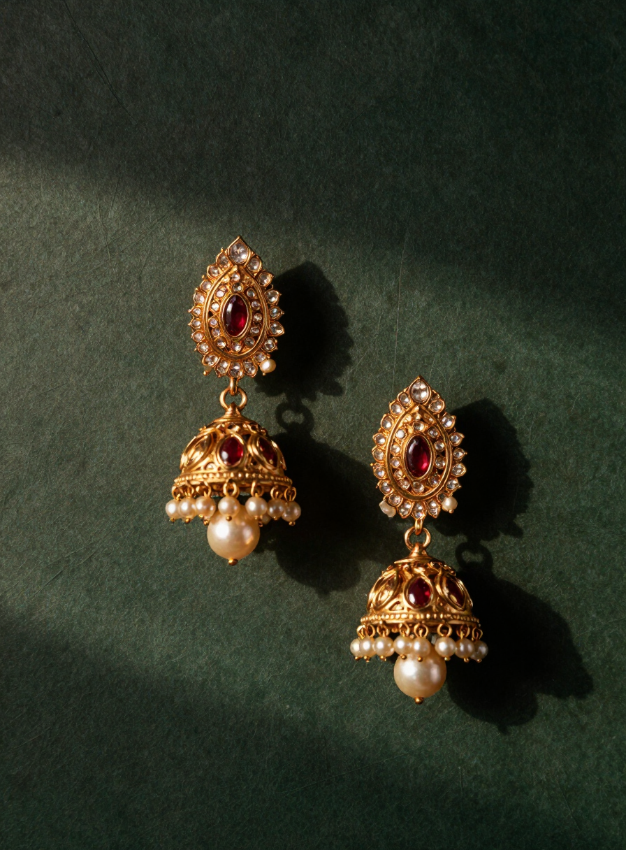 Earrings & Jhumkas at Pramukh Jewellers, Ahmedabad