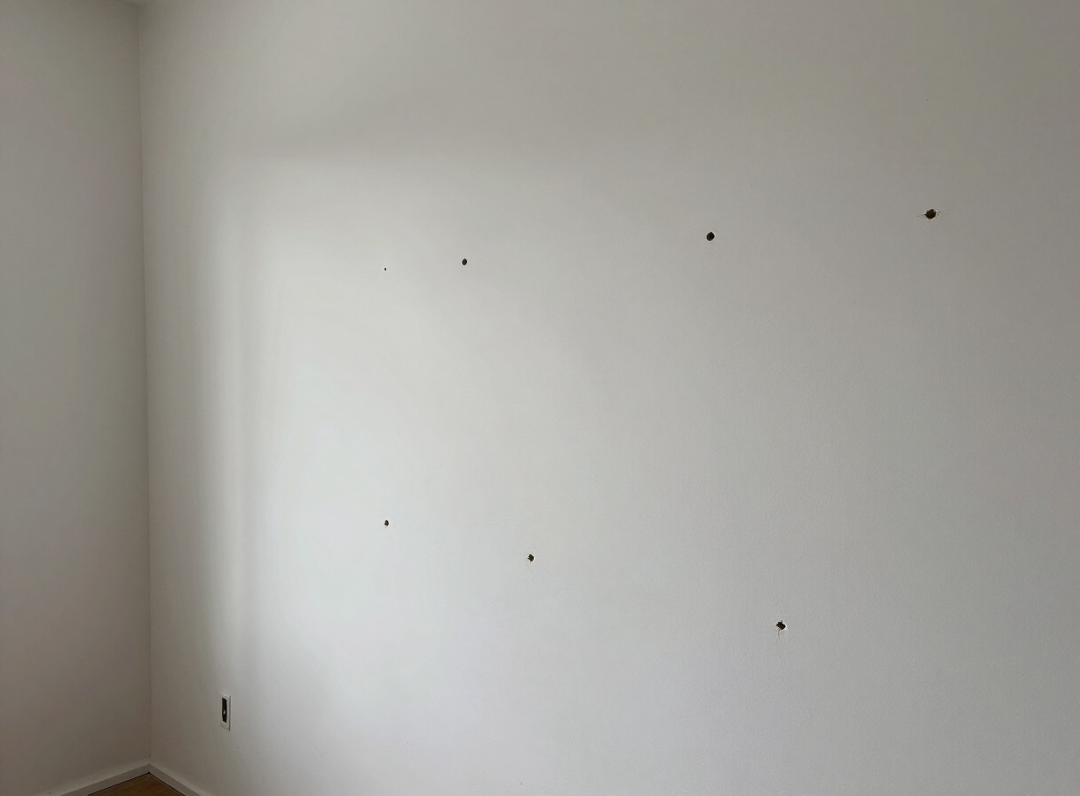 Condo drywall damage in a Weehawken NJ high-rise near Boulevard East before repair