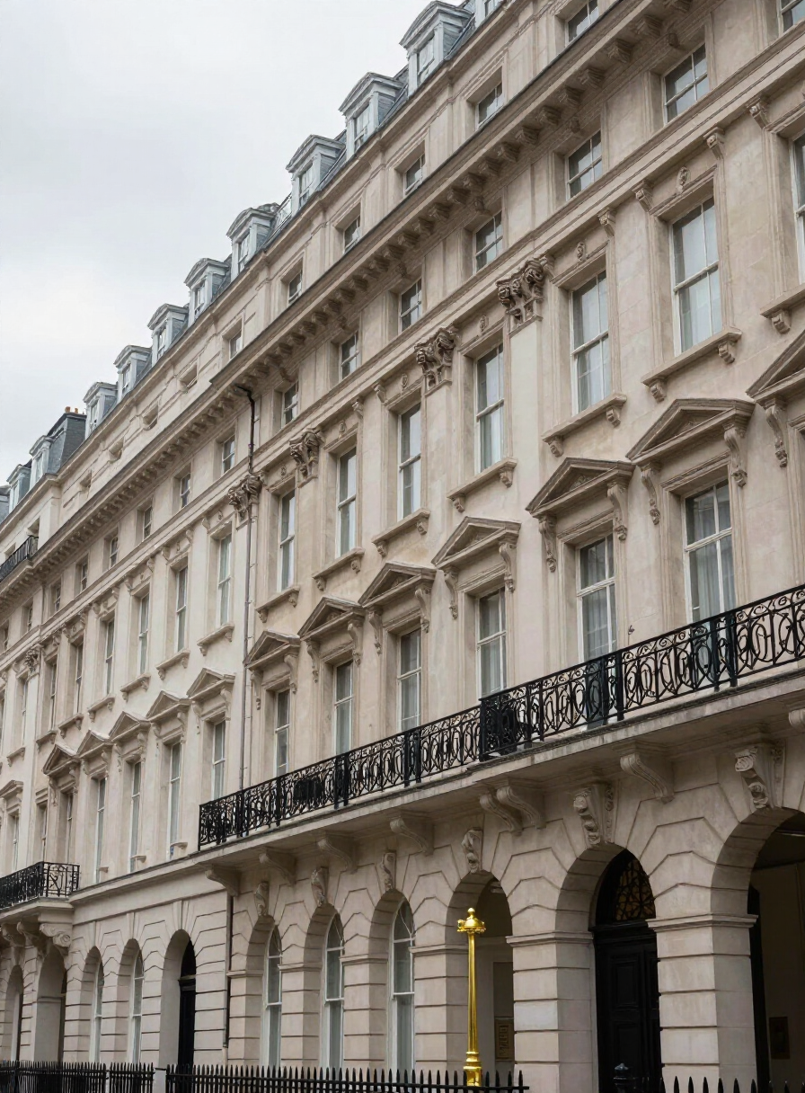 Arquitectura clásica del distrito financiero de Londres