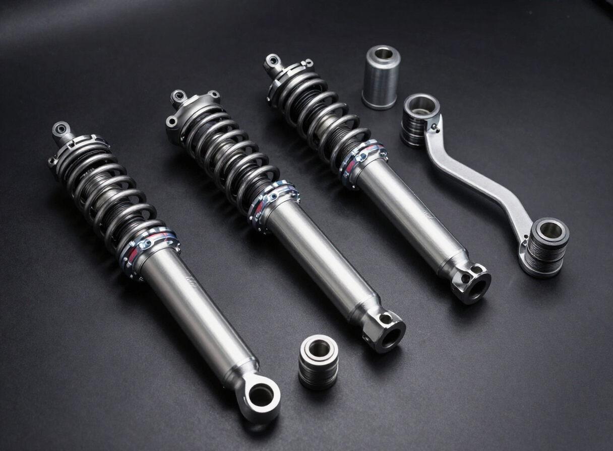Suspension Parts including Shock absorbers, Control arms, Bushings