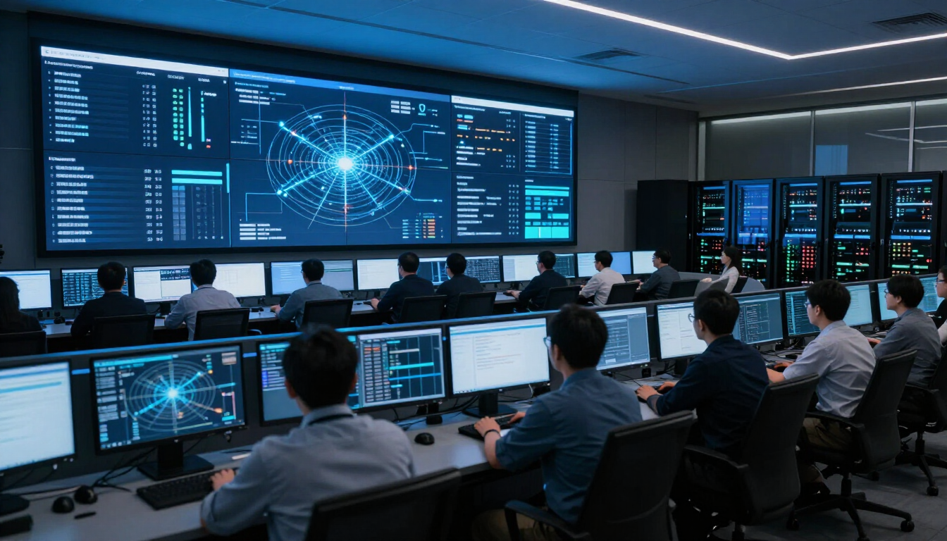 Network operations center monitoring dashboards